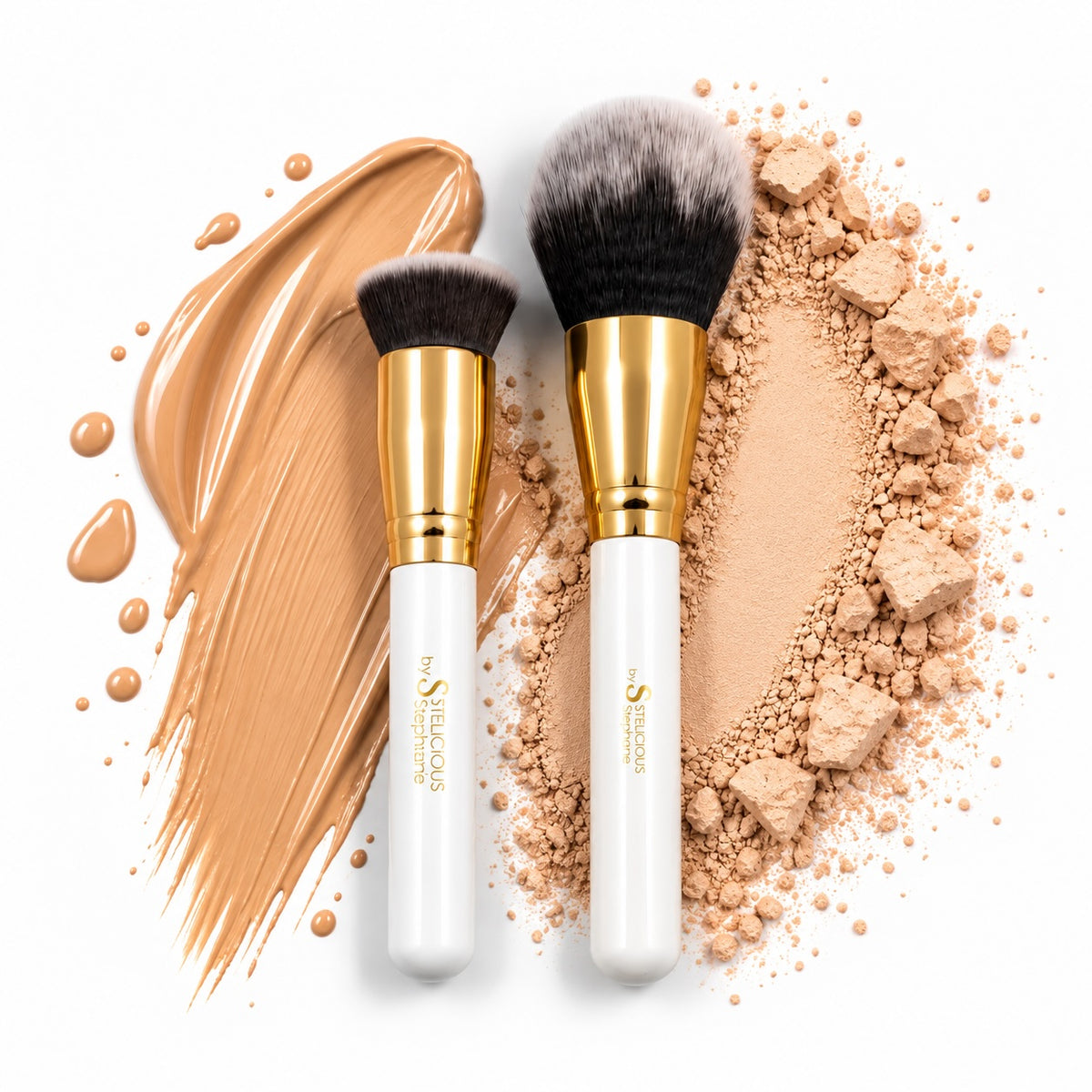 401 Foundation&Puderpinsel DUO